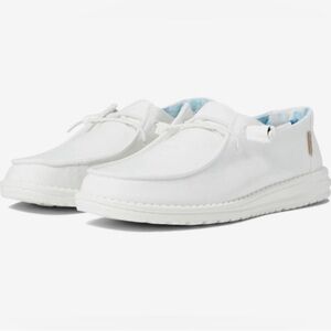 New🌿 Hey Dude Wendy Slub Canvas White